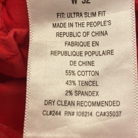 Joe’s Jeans Ultra Slim Fit size 32 in red - Picture 3 of 4